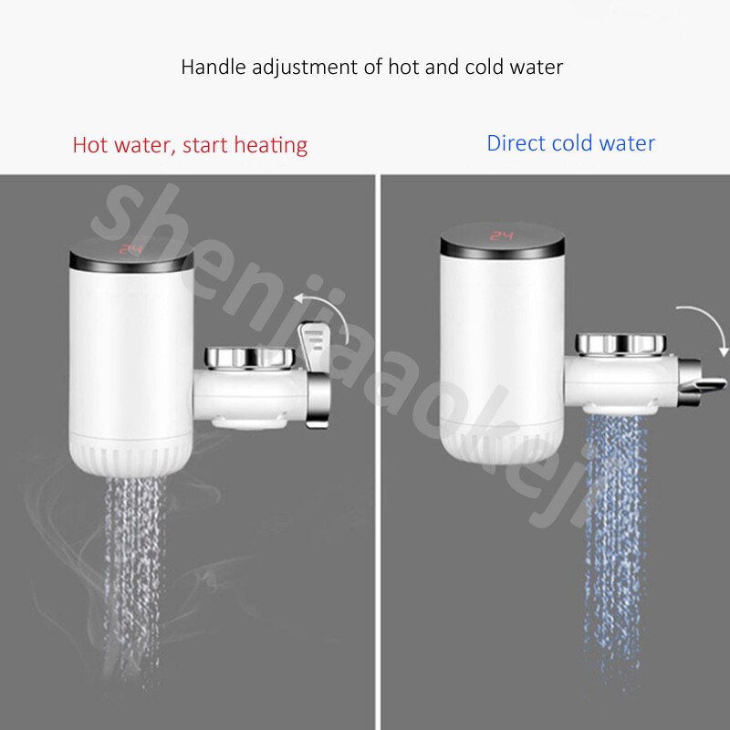 Wasser strom trennung Direkt heizung freies Installation wasser heizung Digital Anzeige Anti-trocken wasser heizung 3000W 220V