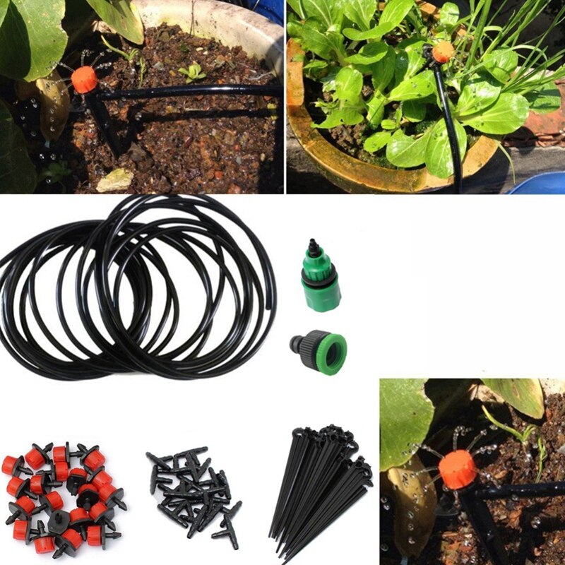 5m Diy Drip Irrigation System Automatic Plant Self Watering Garden Hose Mini Drip Garden Watering System