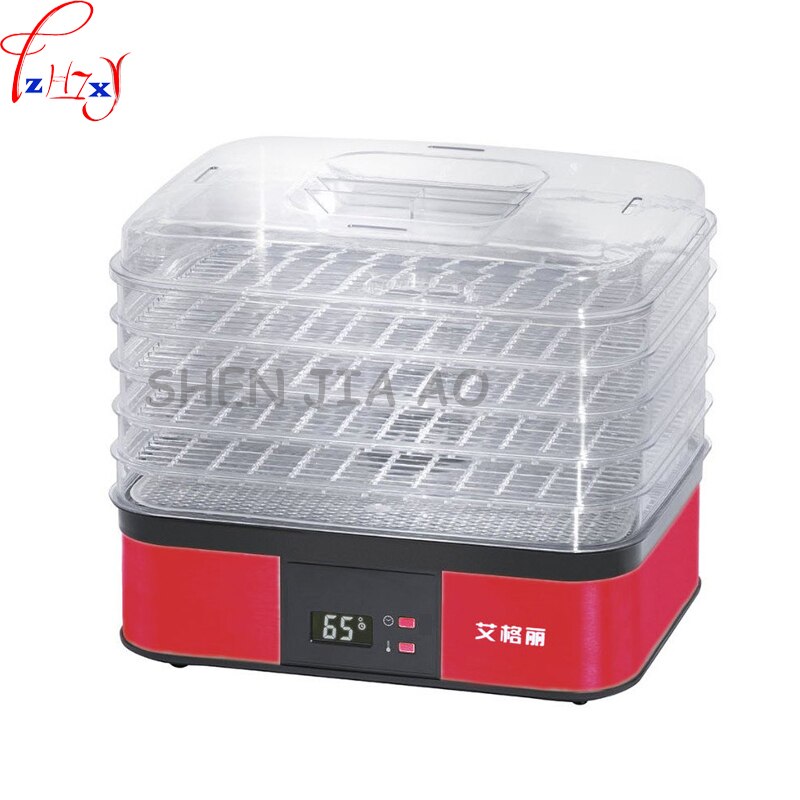 Máquina de deshidratación de frutas y verduras de 5 capas para el hogar, secador de aire, máquina de secado de frutas secas, secador de alimentos, 220V, 250W, 1 ud.