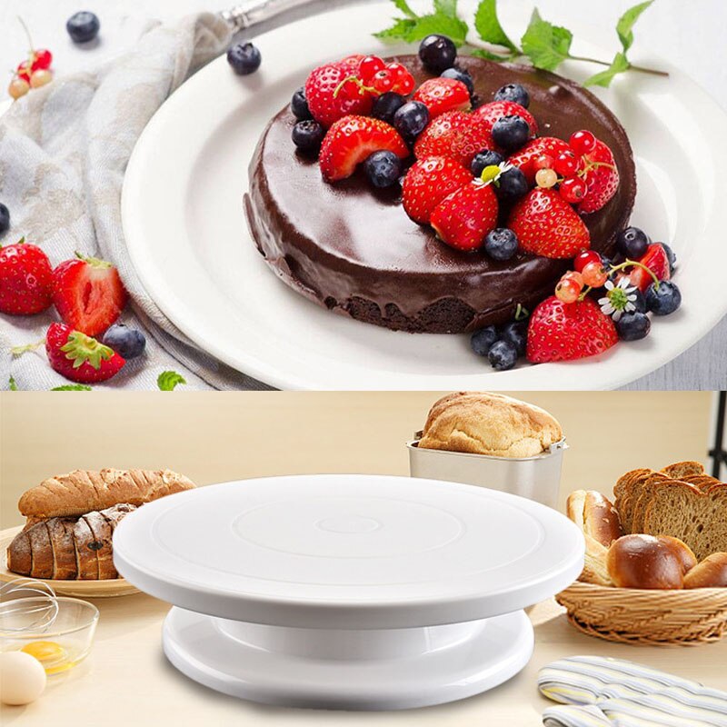 Cake Stand Round Rotating Revolving Cake Turntable Cake Decorating Stand DIY Baking Tools Kitchen Cake Mold e Cake Mold
