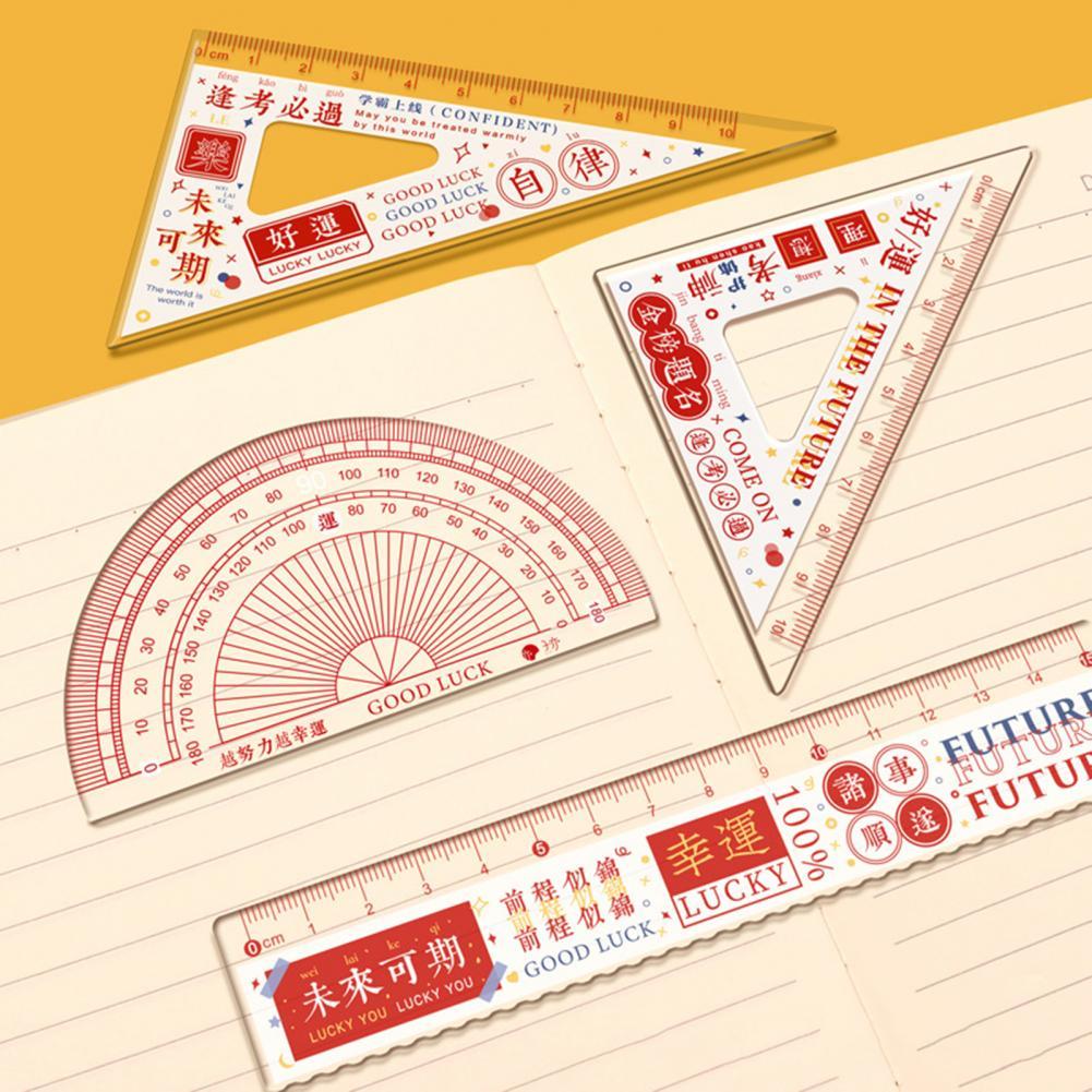 2 Righelli Pieghevoli Acrilici 30cm - Trasparenti Per Scuola E Ufficio - Foto 10