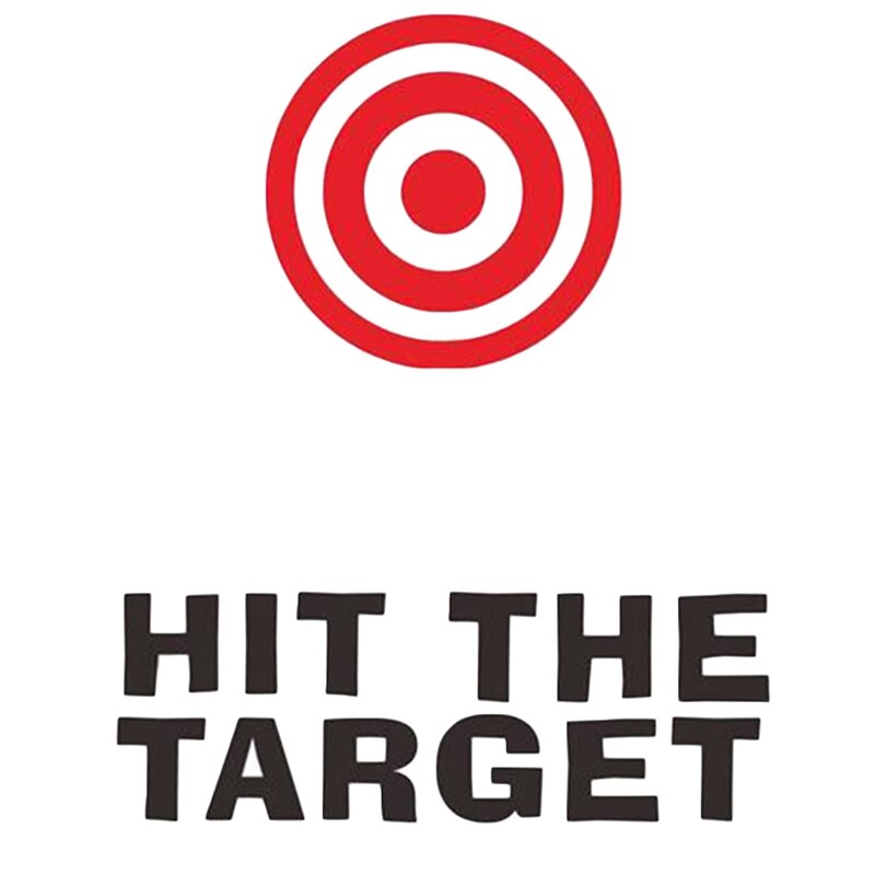 Hit The Target Waterproof Funny Toilet Sticker Bathroom Personality Toilet Seat Sign Reminder Quote Boys Potty Training