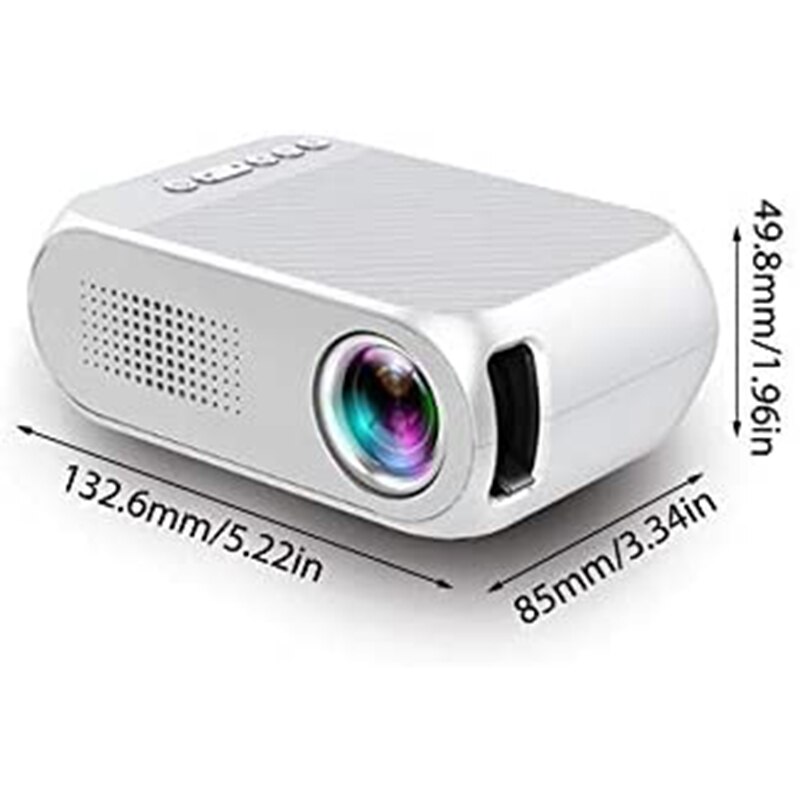 YG320-proyector LED Digital para cine en casa, dispositivo de proyección inteligente de películas, con enchufe europeo, 1080P