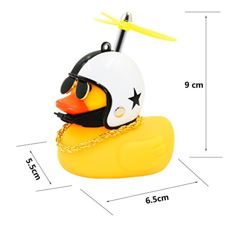 adulte enfants vélo cloche dessin animé petit canard jaune brillant VTT guidon canard tête lumière accessoires