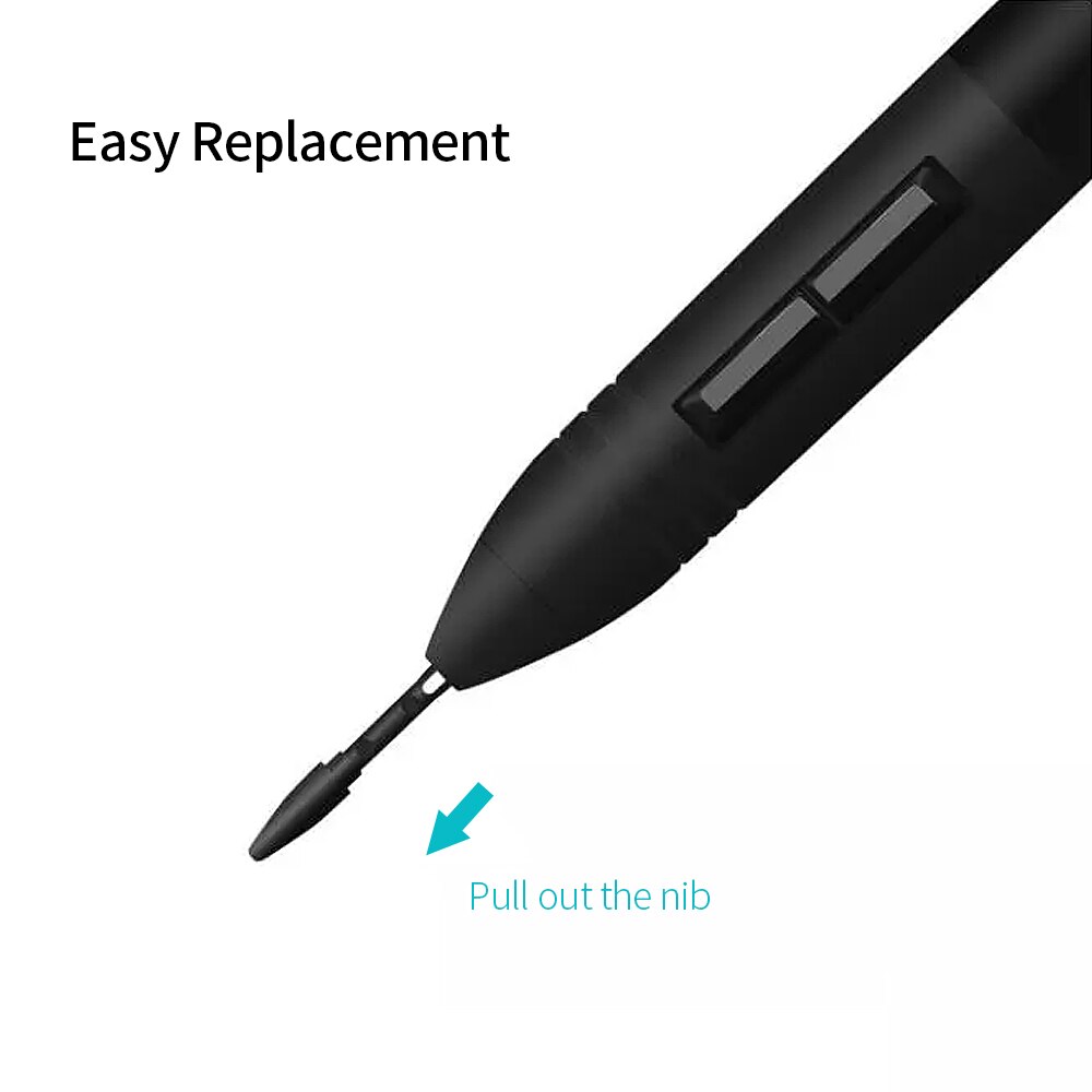 Huion PN01 10pcs Replacement Pen Nibs Graphics Tablet Pen Nibs Wear-resistant Pen Nib for Huion PEN68/PEN80
