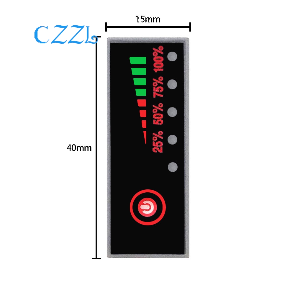 Batterij Niveau Indicator 1/2/3/4/5/6S 3.7-25.2V Lithium Batterij Li-ion Capaciteit Indicator Board Power Display Opladen Tester