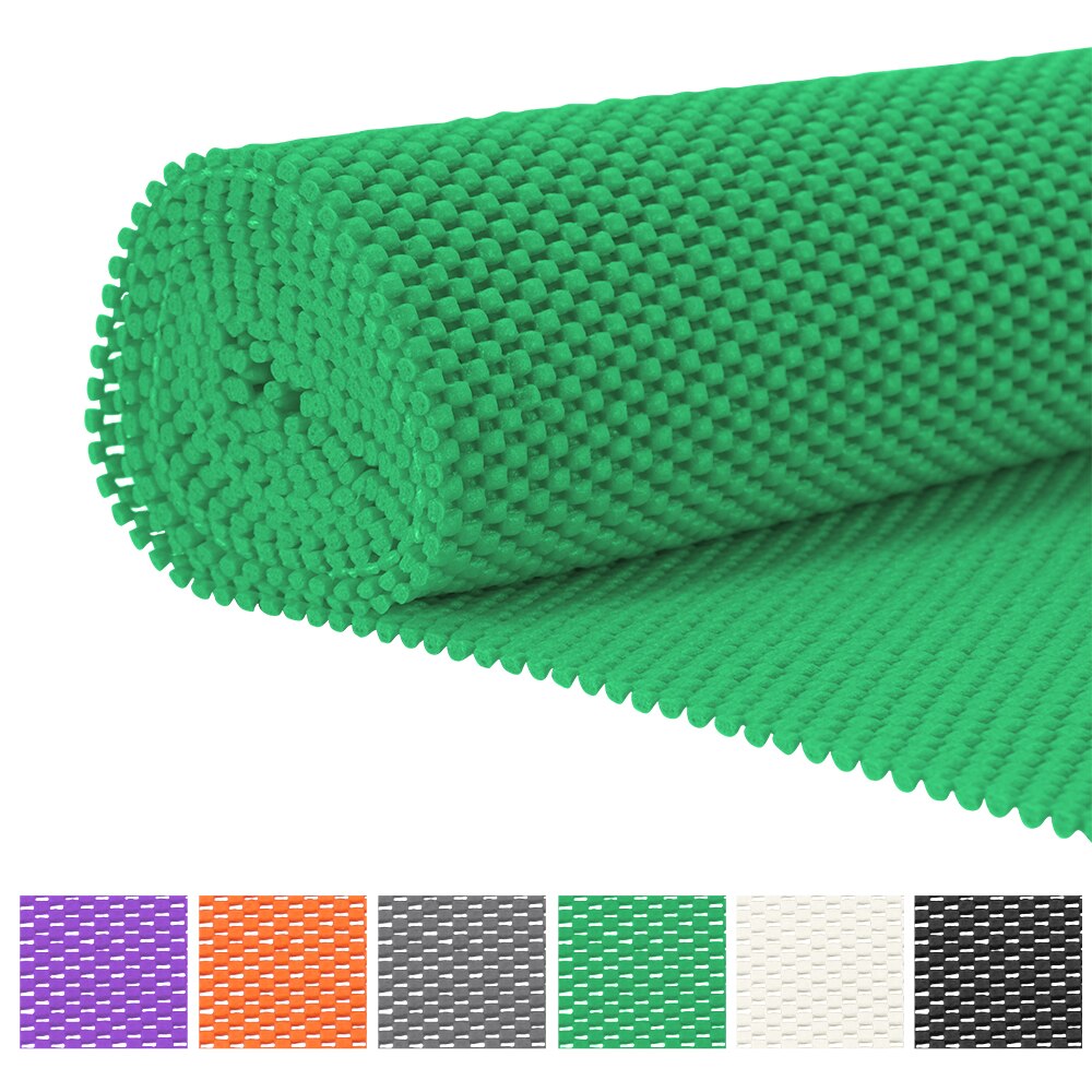 Alfombrilla de espuma de PVC antideslizante para cocina, alfombra para piso de automóvil, armario Interior, baño, tazas, sala de estar, decorativa, DIY: Green