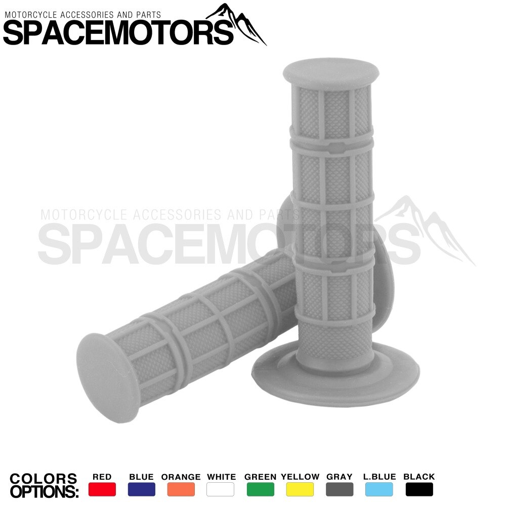 Green ruber grips for motorcycle handlear fit for motocross enduro supermoto pitbike dirt pit bike KX KL KLX KLZ 125 150 300 350: Gray