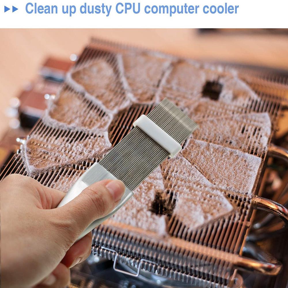 2Pcs Air Conditioner Condenser Refrigeration Tool Sheeting Comb Air Conditioning Cool Brush Evaporator Fins Combing Fin Cleaner