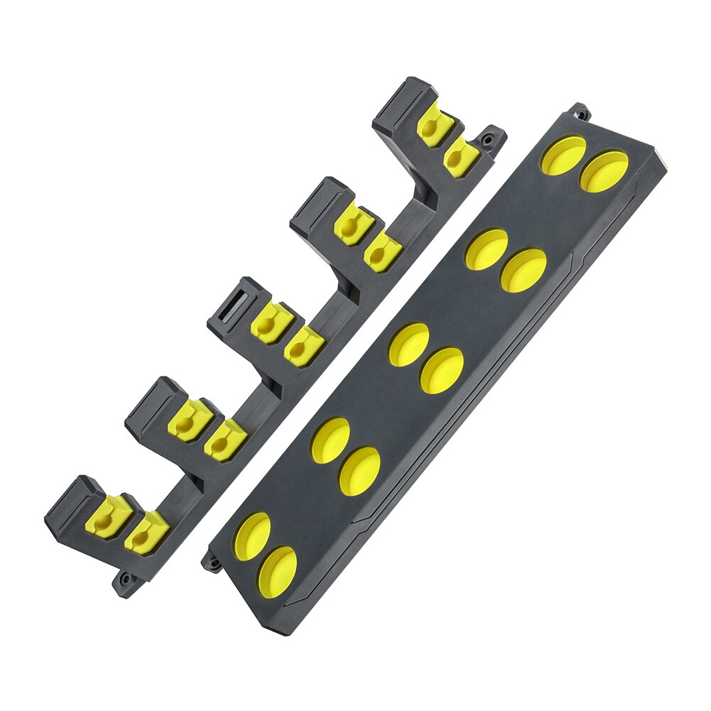 Booms – support de canne à pêche, 10 pièces, montage mural Vertical, support de rangement pour canne à pêche, accès au sous-sol: Yellow