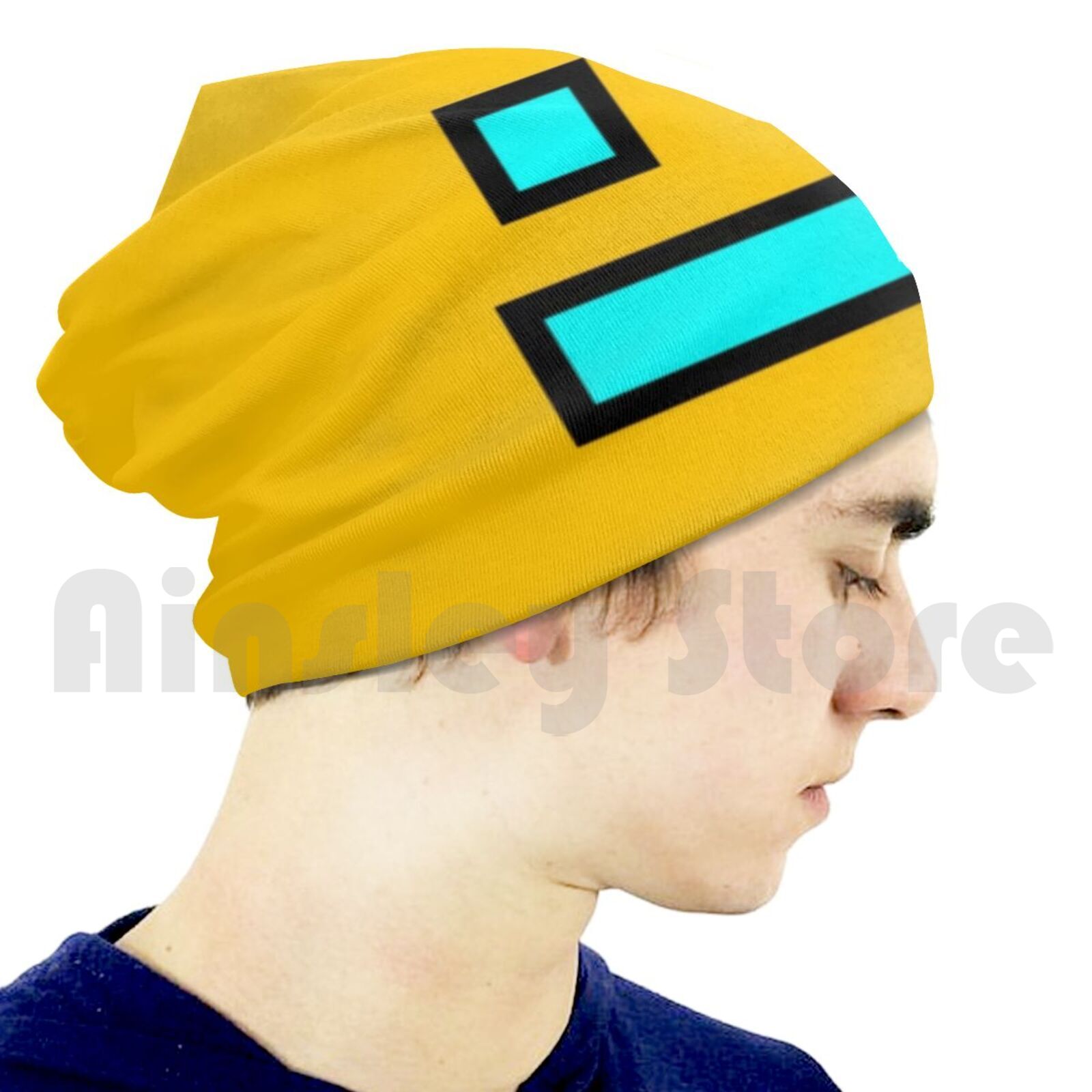 Geometry Dash Beanies Pullover Cap Comfortable Dash Geometric Geometric Geometric Dash Geometry Dash Games App Fun: kids Knit Hat