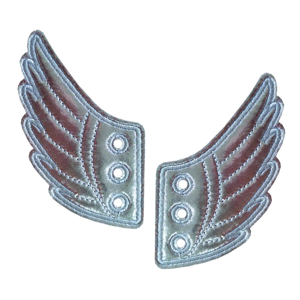 2 Pair Mens Shiny Shoes Angel Wings Charm Wings For Sneakers Shoes Decor