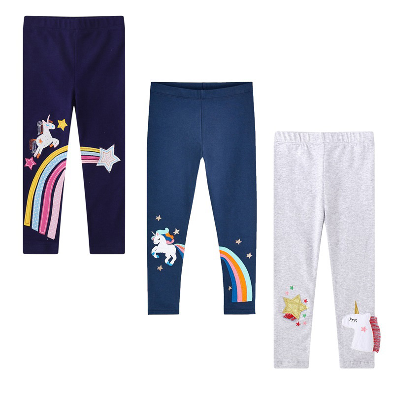 Mallas ajustadas con estampado de dibujos animados para niñas, pantalones, Leggings
