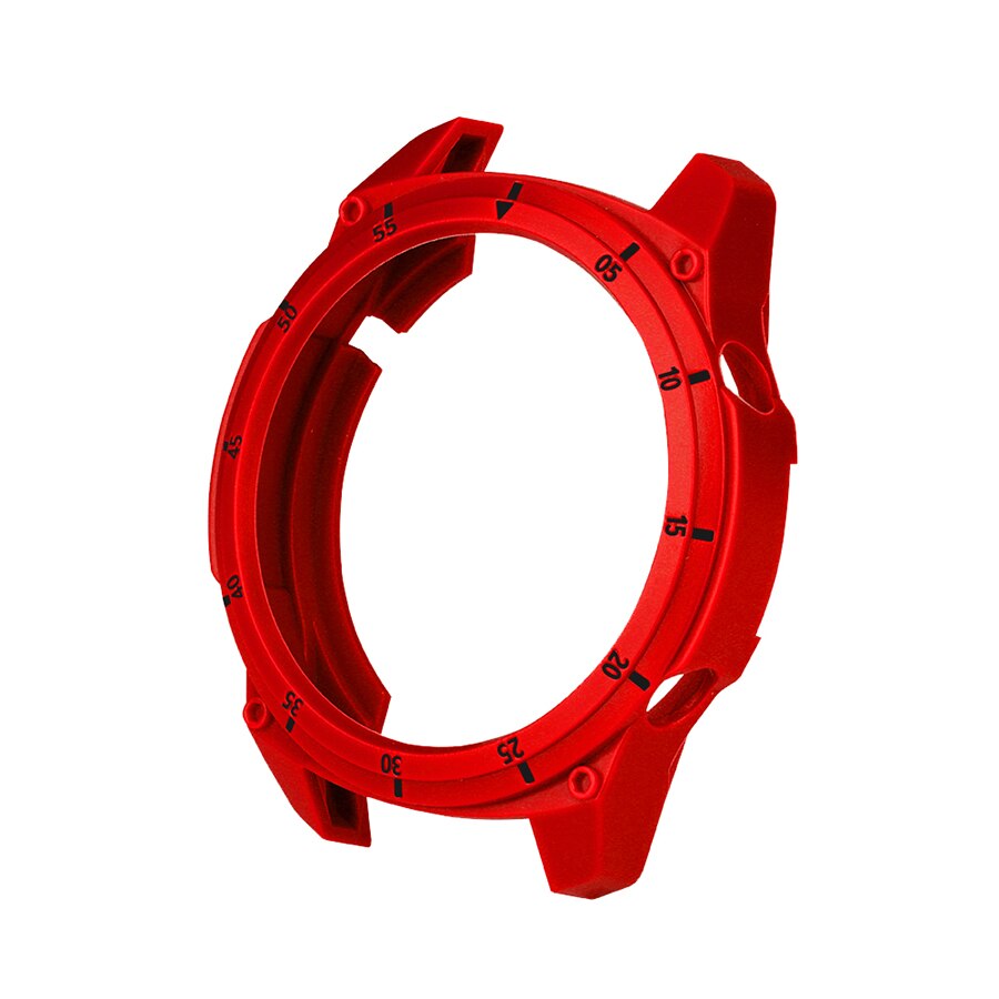 Uhr Fall für Huawei Uhr GT 2 46mm Weiche TPU Schutzhülle Uhr Abdeckung Schutz Rahmen für Huawei GT 2 46mm Stoßstange Fall Zubehör: red black