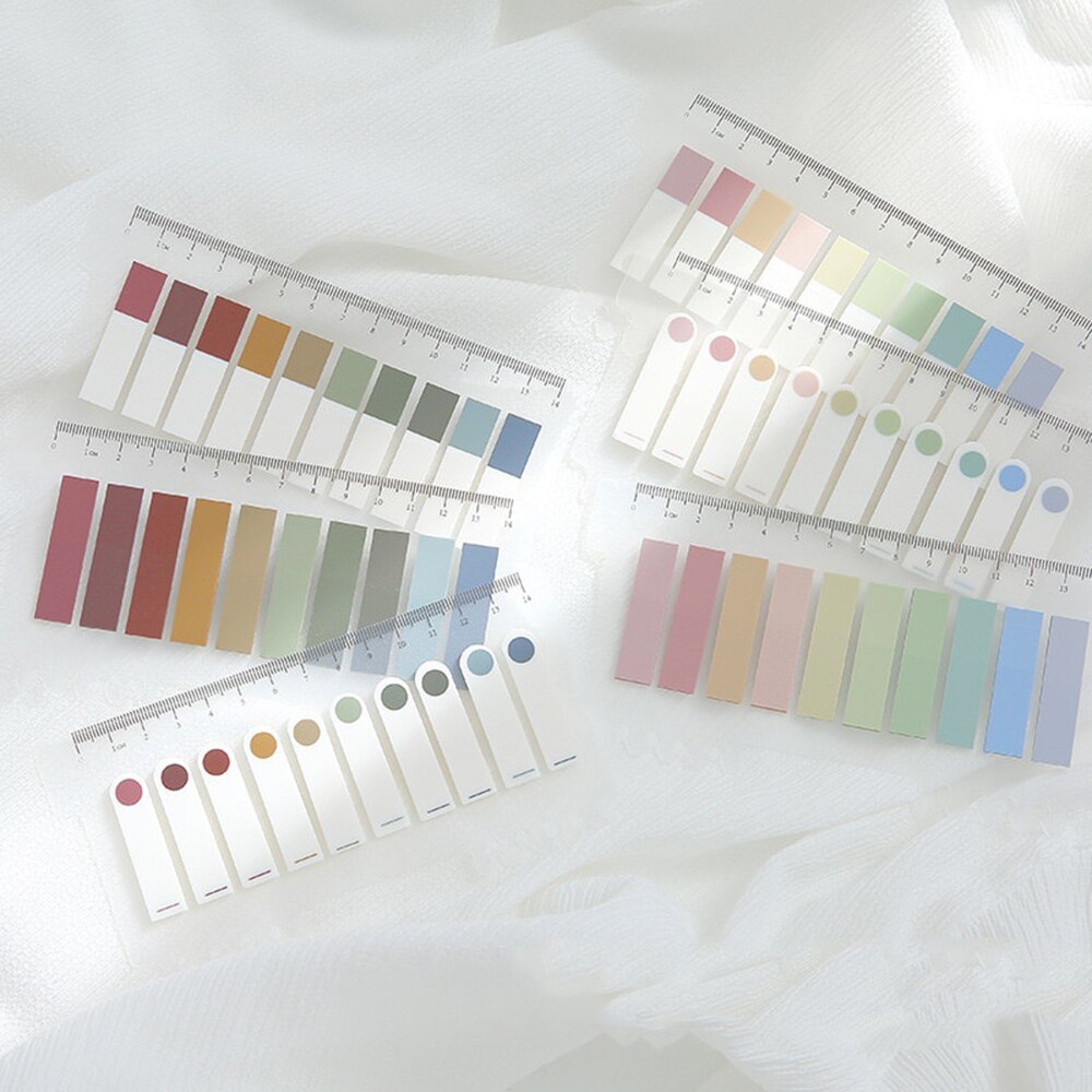 200 Stks/set Huisdier Wateproof Planner Stickers Index Separator Bladwijzer Zelfklevende Briefjes Schoolbenodigdheden