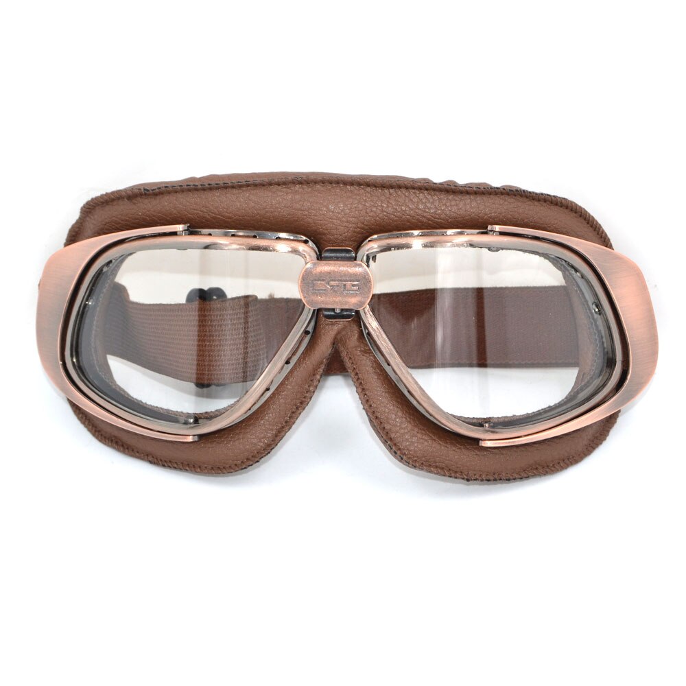 Motocross Vintage Pilot Cruiser Fietsen Fiets Motorcycle Goggles Bril Lederen Brillen Off-Road Voor Helm Pit Drit Fiets