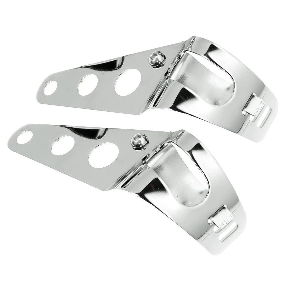 Motorcycle Headlight Mount Bracket Fork Tube Chopper Cafe Racer Lamp Holder Clamp 27-36mm 38-48mm