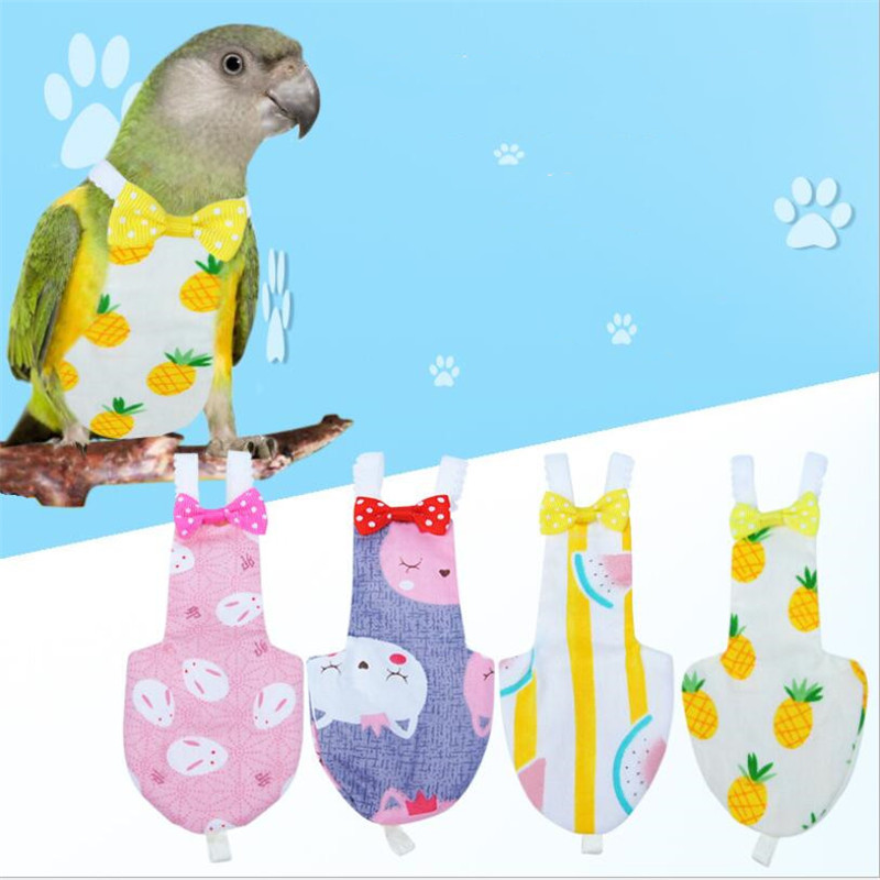 Bird Parrot Diaper Cockatiel Pigeons Medium Large Pet Birds Flight Suit Clothes Pet Birds Feces Pocket Flying Bird Diaper