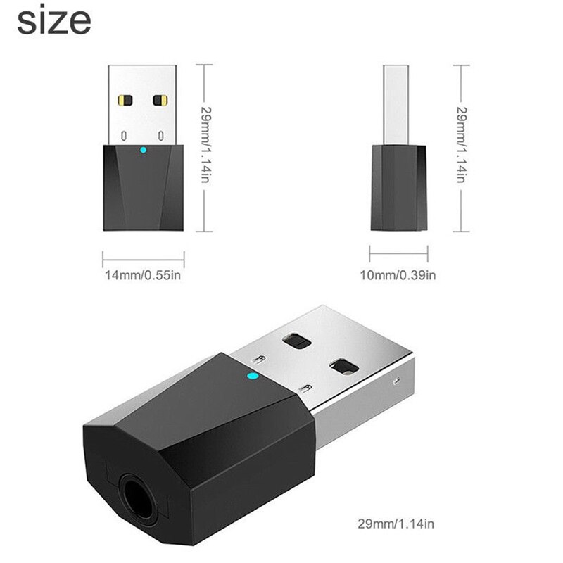 1 Pcs Usb Bluetooth O Zender & 1 Set Draadloze Microfoon Met Fm-zender