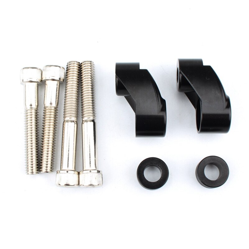 Front Turn Signal Relocation Mounts Kit for 39mm 49mm Sportster 883 FXR FXD Black