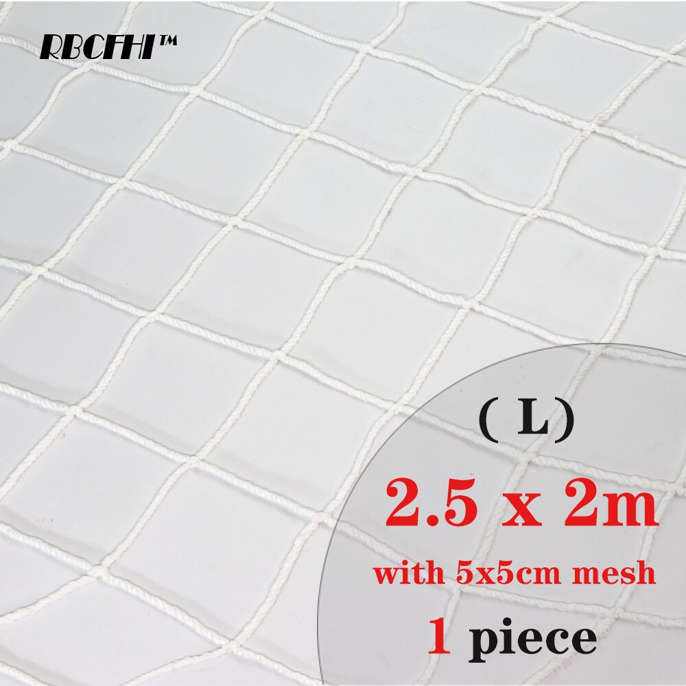 Rbcfhi trädgård växtskydd nät barn trappskydd nät balkong anti-fall nät anti-katt nät nylon nät klätternät: 2.5 x 2m ( mesh 5 x 5cm)