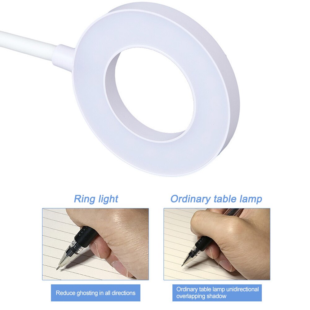 Clip Wireless Table Lamp Study 3 Modes Touch 2500mAh Rechargeable LED Reading Desk Lamp 7000K USB Table Light Flexo Lamps Table