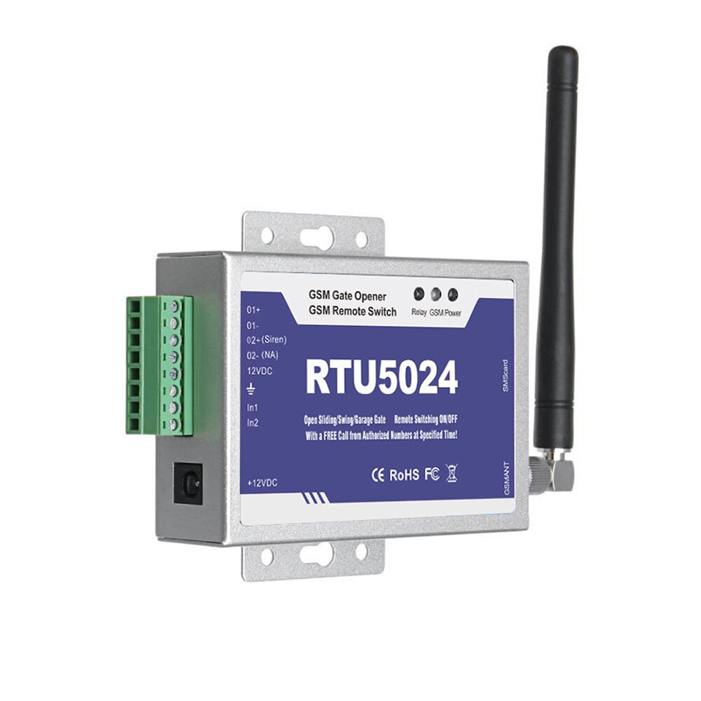 RTU5024 2G 3G GSM abridor de puerta interruptor de llamada Control remoto teléfono Control de vibración abridor de puerta para estacionamiento los sistemas de
