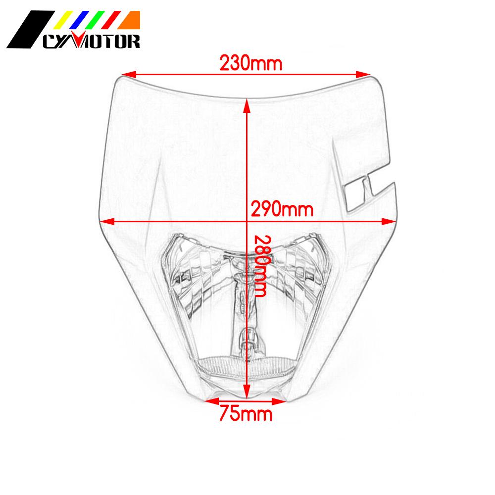 Faros delanteros para motocicleta, lámpara para KTM EXC SX SXS EXCF XCW 65 125 150 200 250 300 350 450 500 525