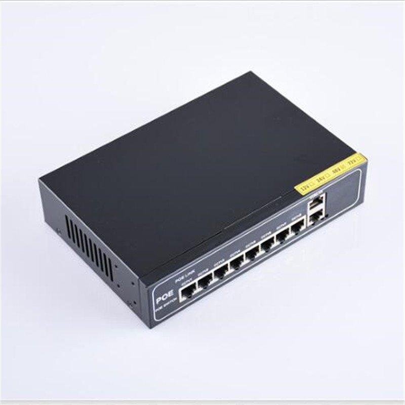ANDDEAR-48v 8 port gigabit unmanaged poe switch 8*100 mbps POE poort; 2*100 mbps UP Link poort; 1*100 mbps SFP poort