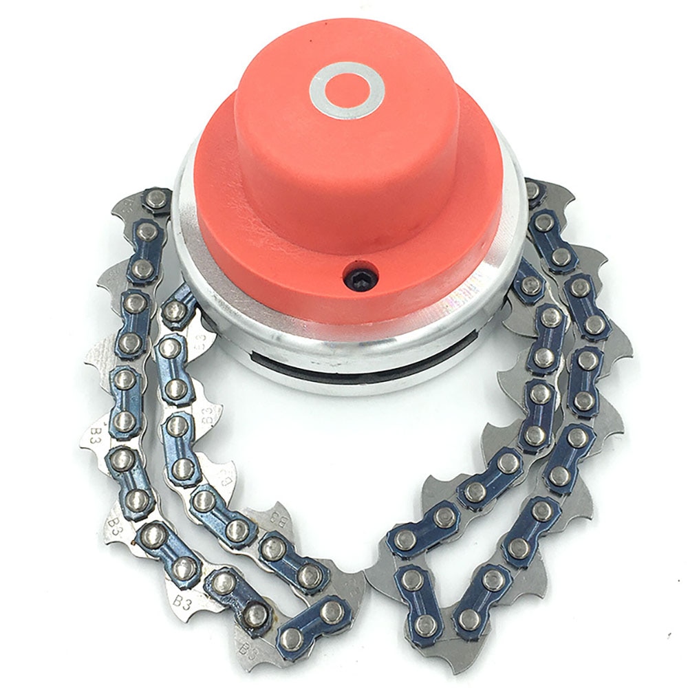 Accesorios de cadena de Metal de 34cm, cadena multiusos para cortadoras de césped, práctico cabezal de corte, cortacésped