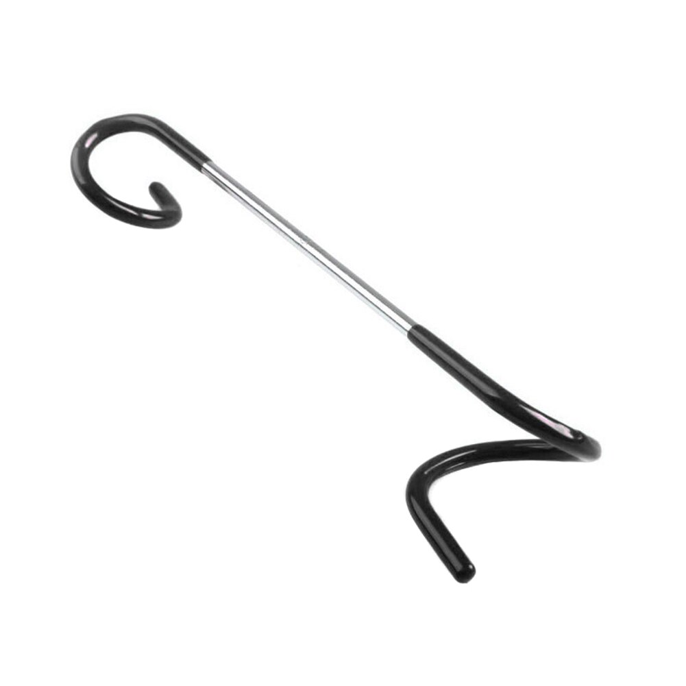 Stainless Steel Camping Hook Lamp Hanging Pole Hanger Outdoor Camping Equipment Portable TP: Black