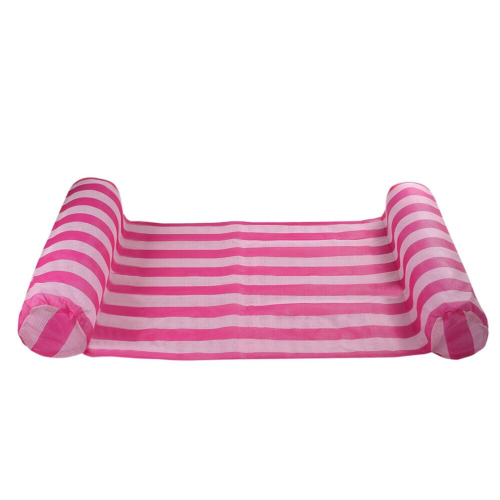 Oppustelig vand hængekøje madras swimmingpool mat flåder flydende stol seng let bærer svømning holdbare dele: Rød