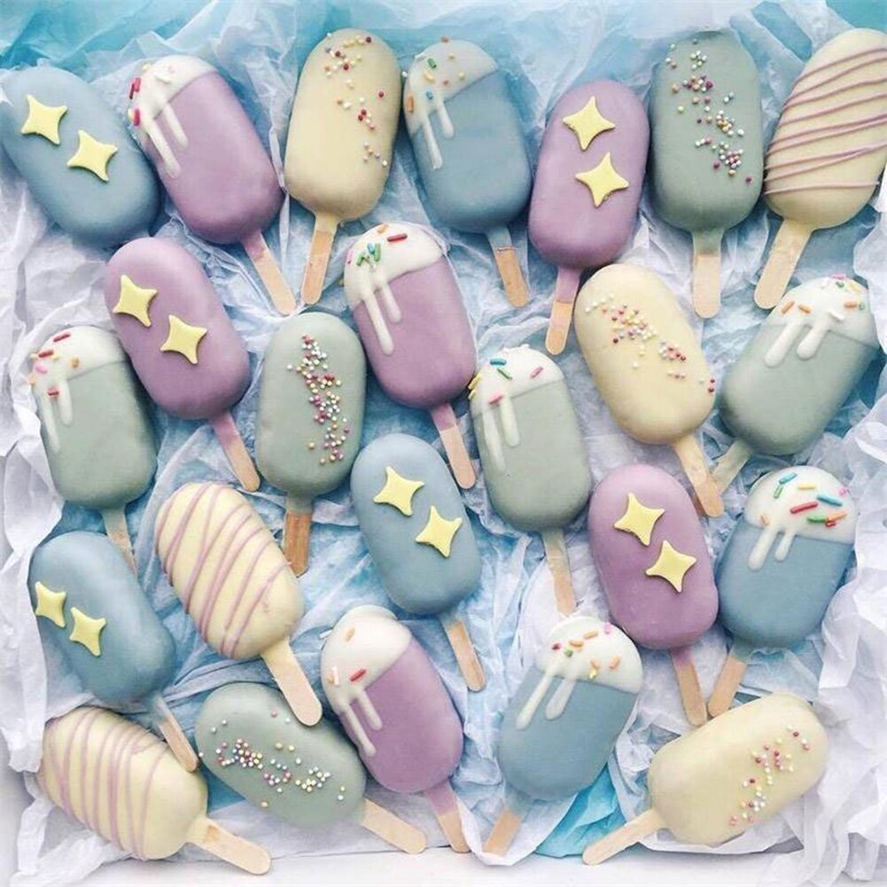 Silicone Freezer Ice Cream Mold Popsicle Maker Pop Lolly Tray Ice Cube Making Juice Popsicles Molds Childrenr candy bar Tool