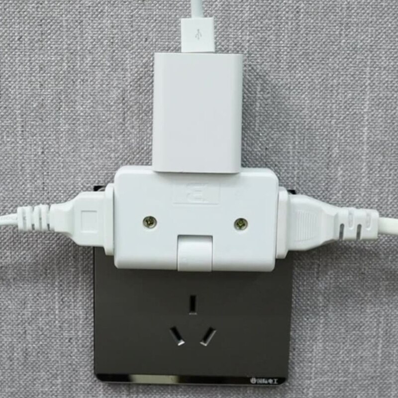 One In Three Converter 180 Degree Rotation Extension Plug Multi plug Mini Slim Wireless Outlet Travel Adapter Light Socket