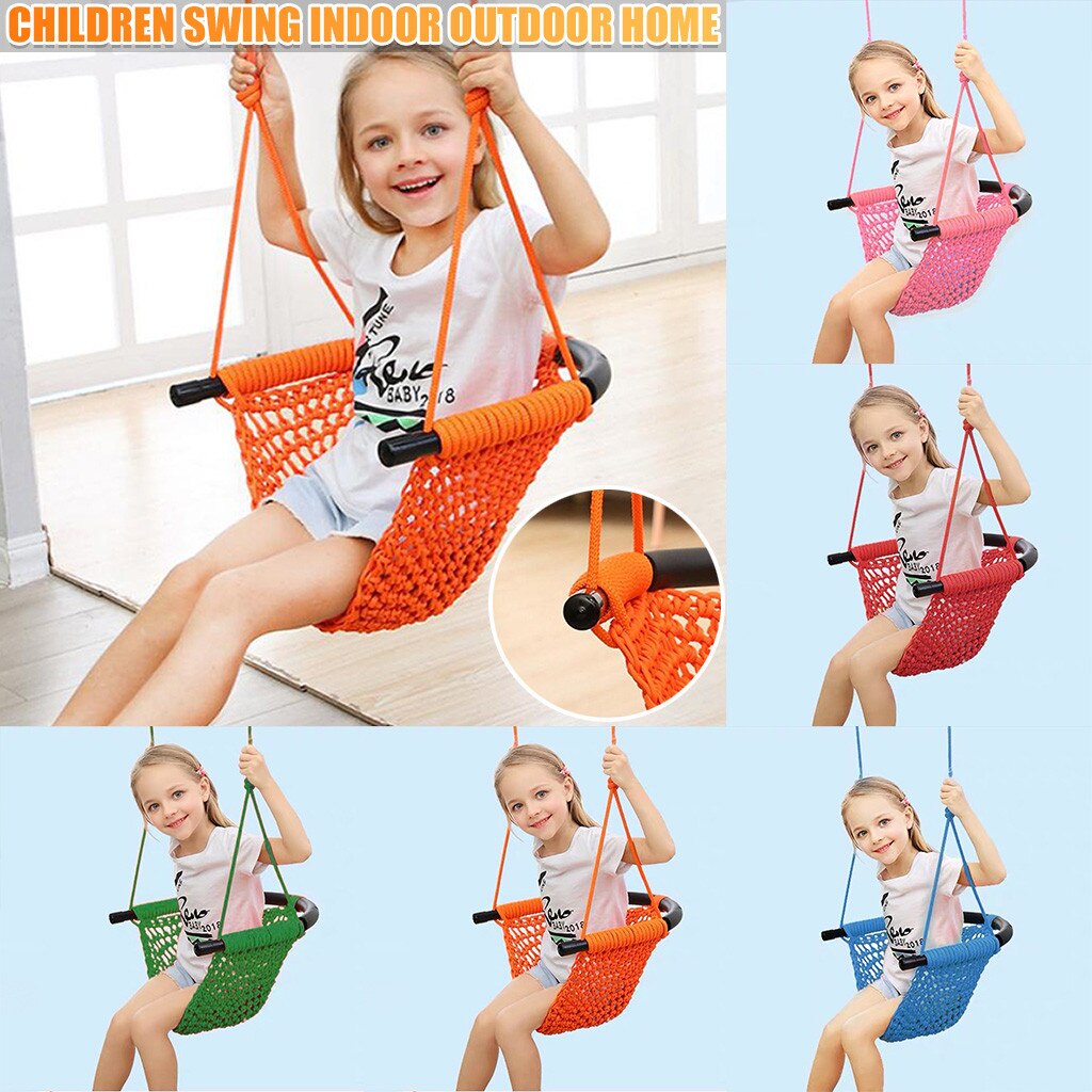 Kids Swing Seat Adjustable Ropes Heavy Duty Rope Play Children Swing Set
