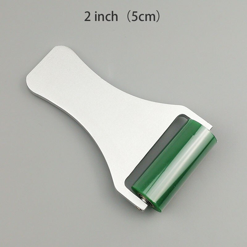1PCS Dust Removal Sticky Silicone Roller Anti-Static Roller Brush Manual Cleaner Phone Repair Tool Handle: Aluminum  2inch