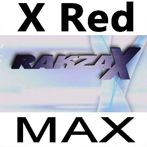 YASAKA RAKZA X SOFT Table Tennis Rubber Pips-In Yasaka Original RAKZAX / RKX SOFT YASAKA Ping Pong Sponge: X Red