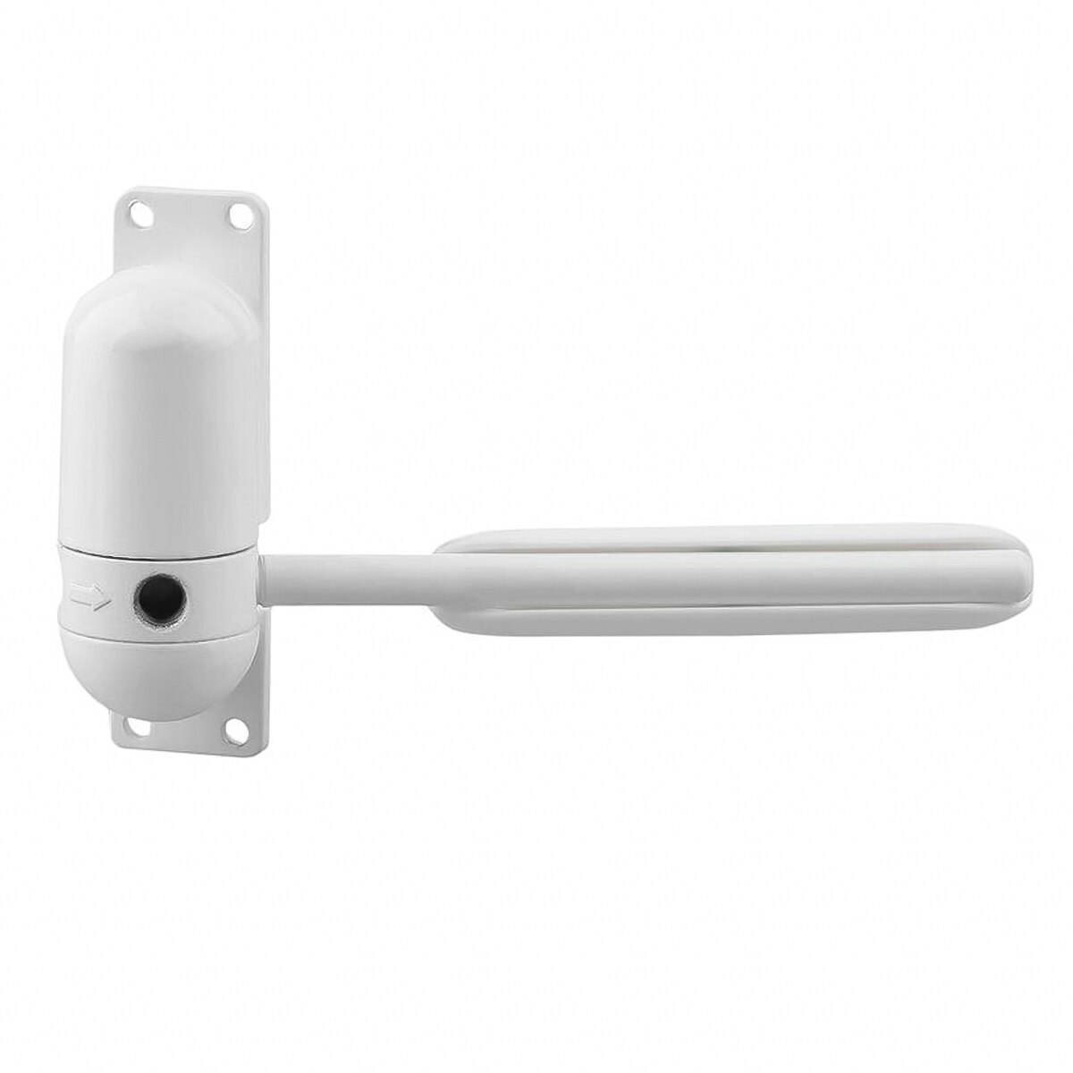 Resorte de cierre automático para puerta, resorte de tensión ajustable montado en superficie, Blanco/gris, cargado para cierre automático