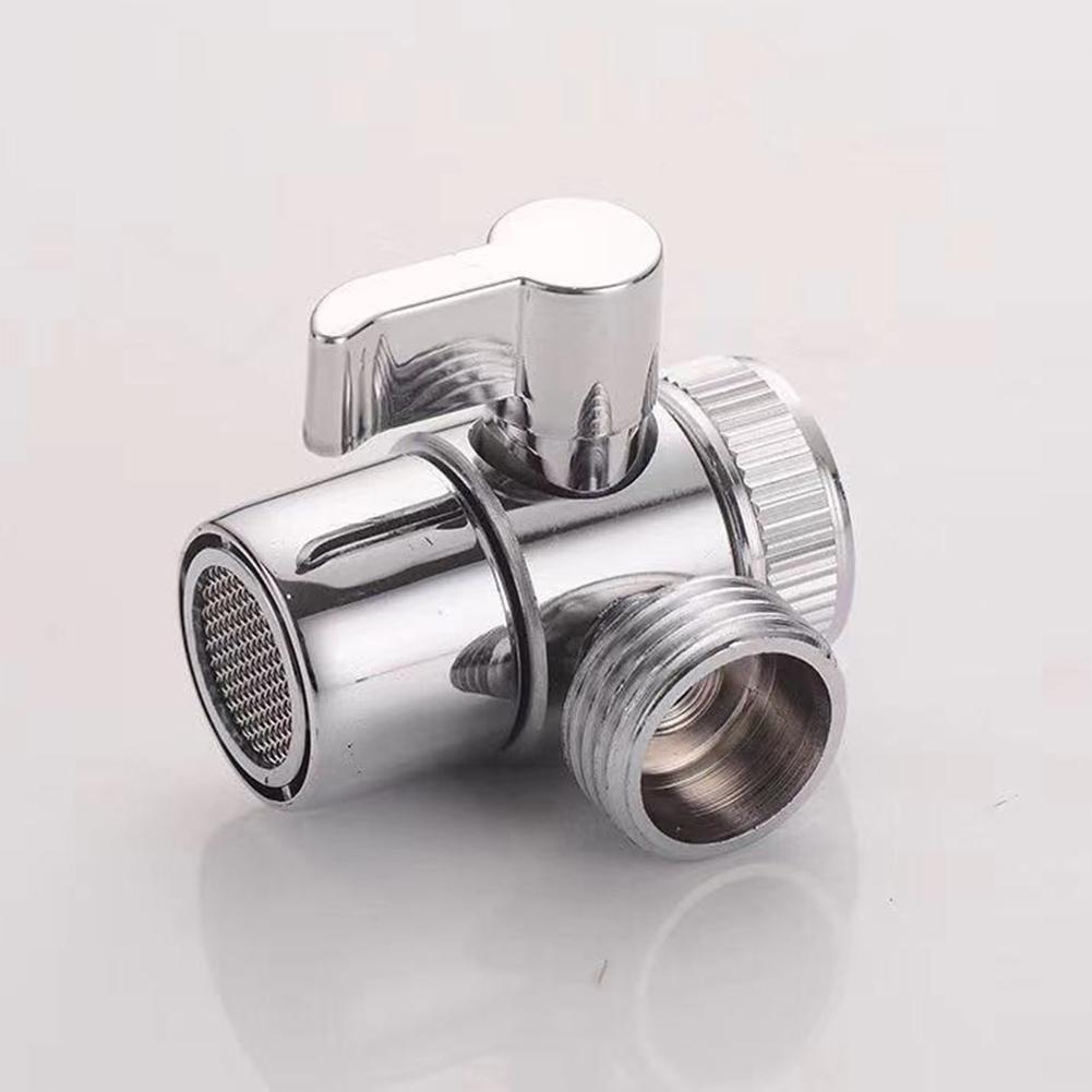 Faucet Diverter Spout Switch Adapter Kitchen Bathroom Shower Toilet Splitter Tap Water Accessories Bidet Connector Si Q6e2