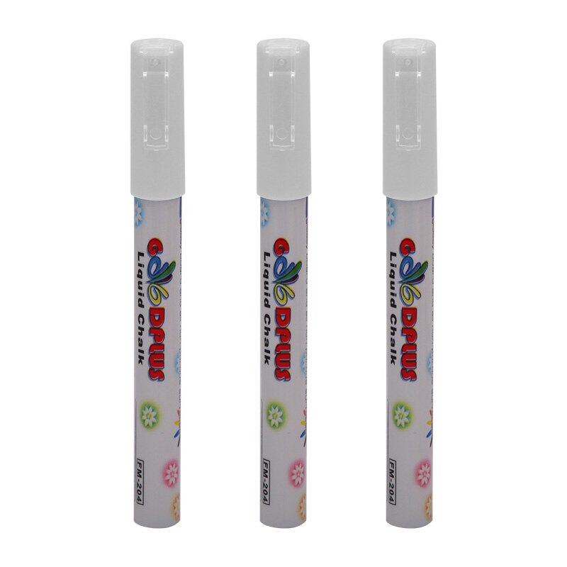 Tavlemarkører flytende krittpenner for led-tavle highlighter hudmaling søte markører for tavlene 3 stk /6 stk: 3 stk