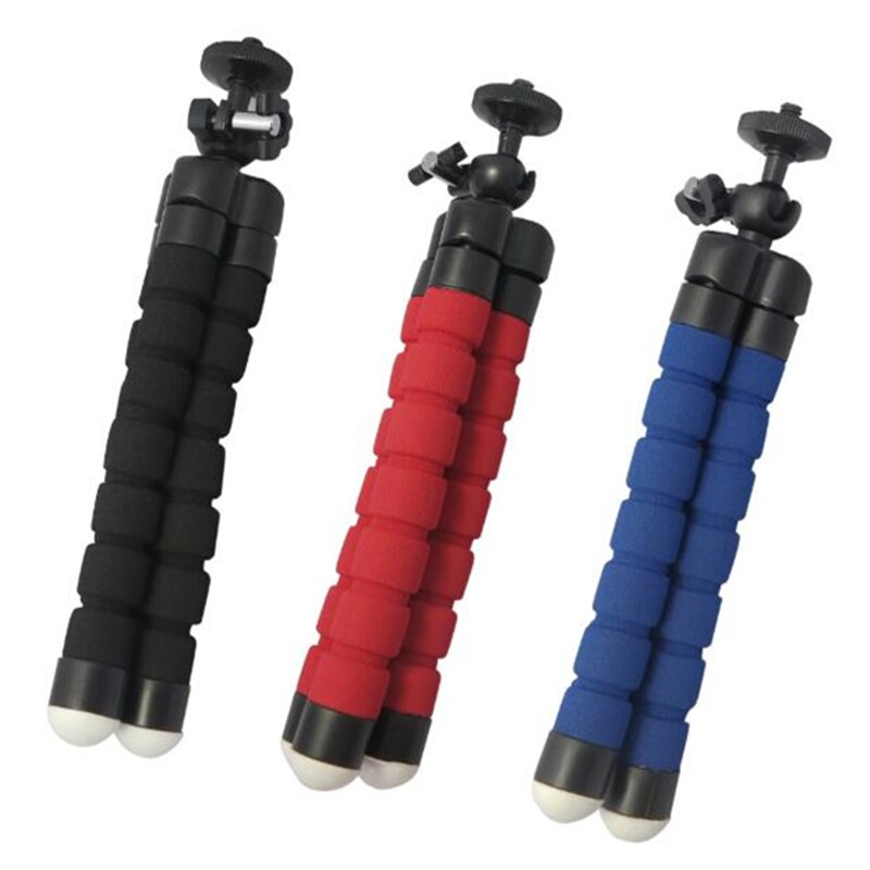 Elastyczna gąbka ośmiornica mini statyw z bezprzewodową zdalną migawką dla iPhone 11 Xiaomi mini aparat statyw uchwyt na telefon klip stojak