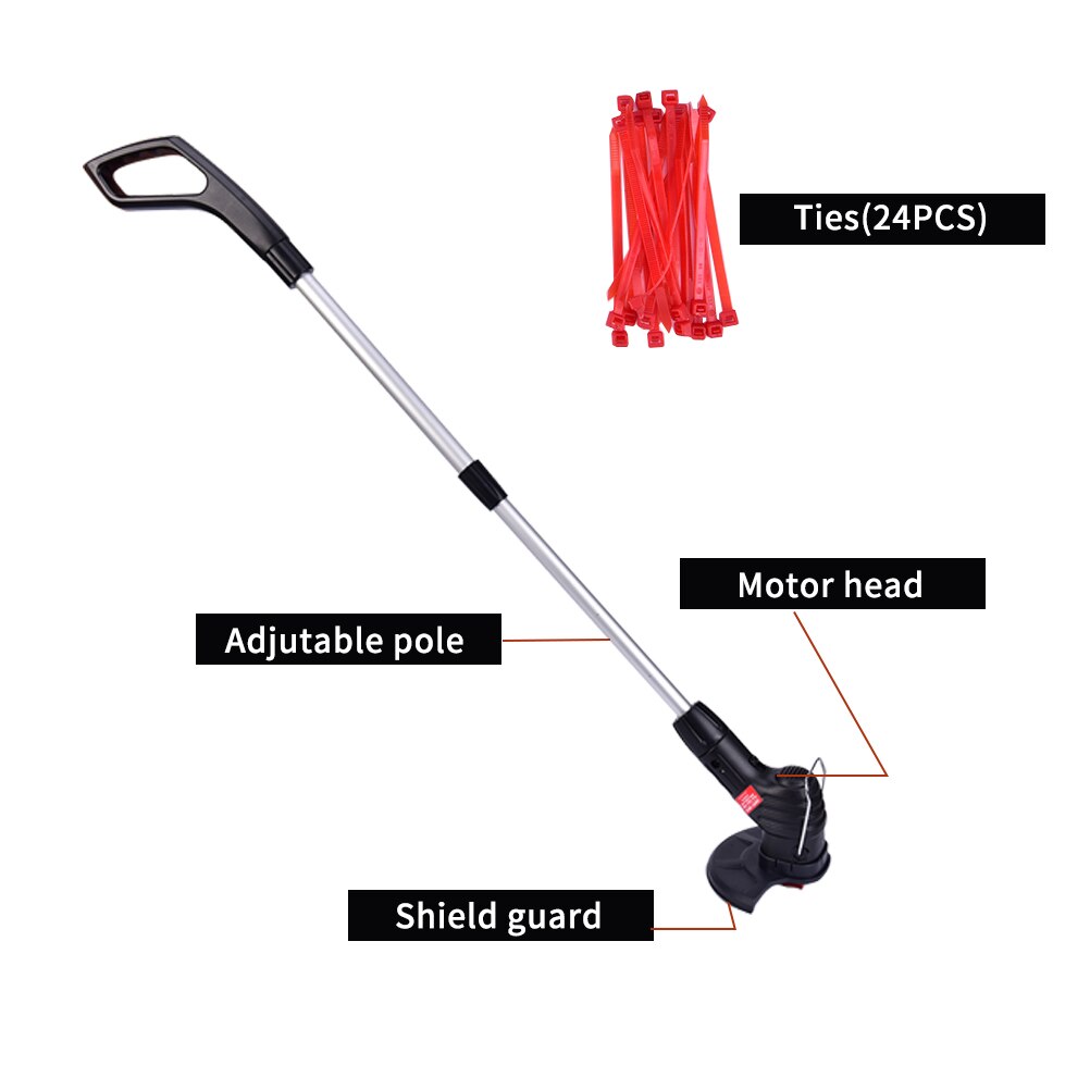 Rechargeable Electric Cordless Grass Trimmer Lawn Mower Machine Garden Tool