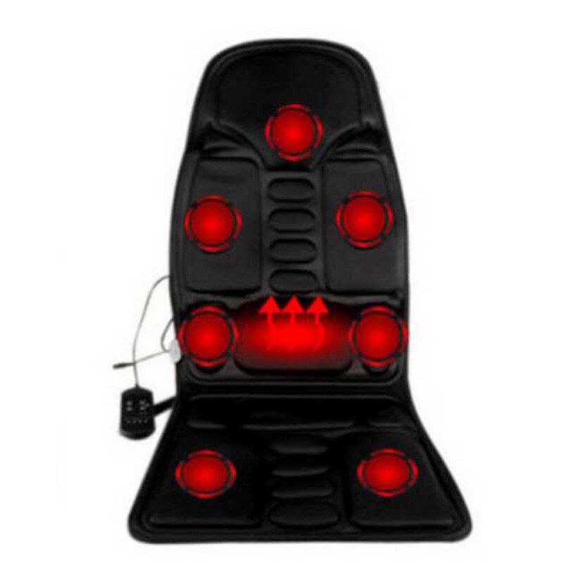 Full-Body Massage Kussen Warmte 7 Motoren Home Office Auto Trillen Matras Nek Massage Stoel Massage Ontspanning Auto seat 12V