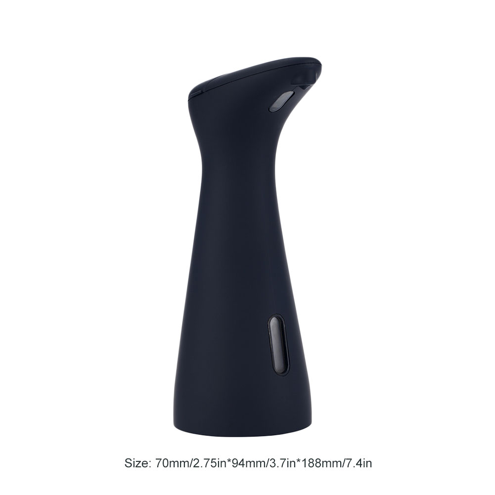 Automatischer Seifenspender, batteriebetrieben, 200/400 ml, Händedesinfektionsmittelspender, berührungslos, wasserdicht, für Küche, Badezimmer, Waschraum: Schwarz