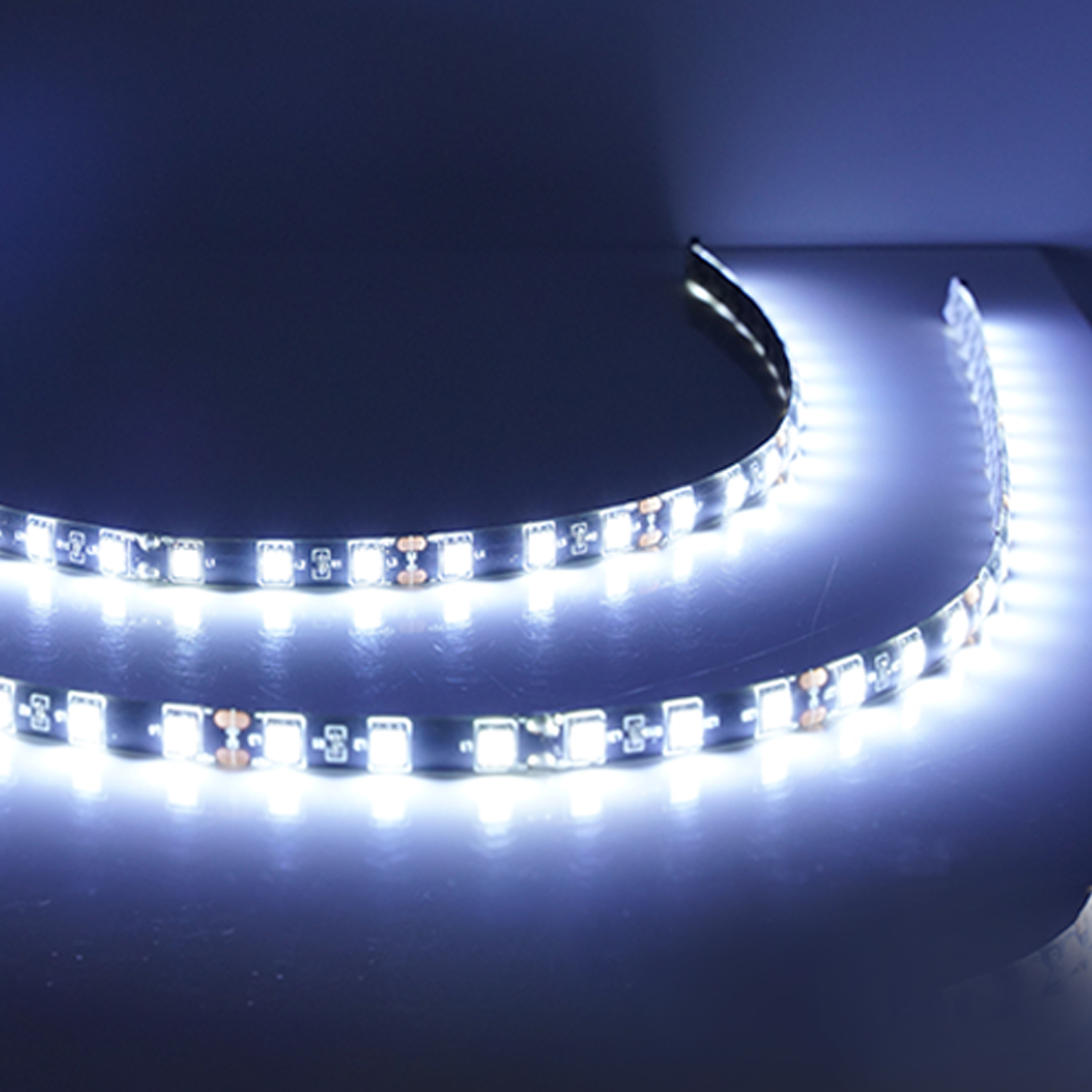2 Stuks 60Cm 24Inch Led Strip Licht 5050LED 36SMD Voor Richtingaanwijzer Drl Rijden Licht Auto Motor Boot rv Trailer Decoratieve Licht: WIT