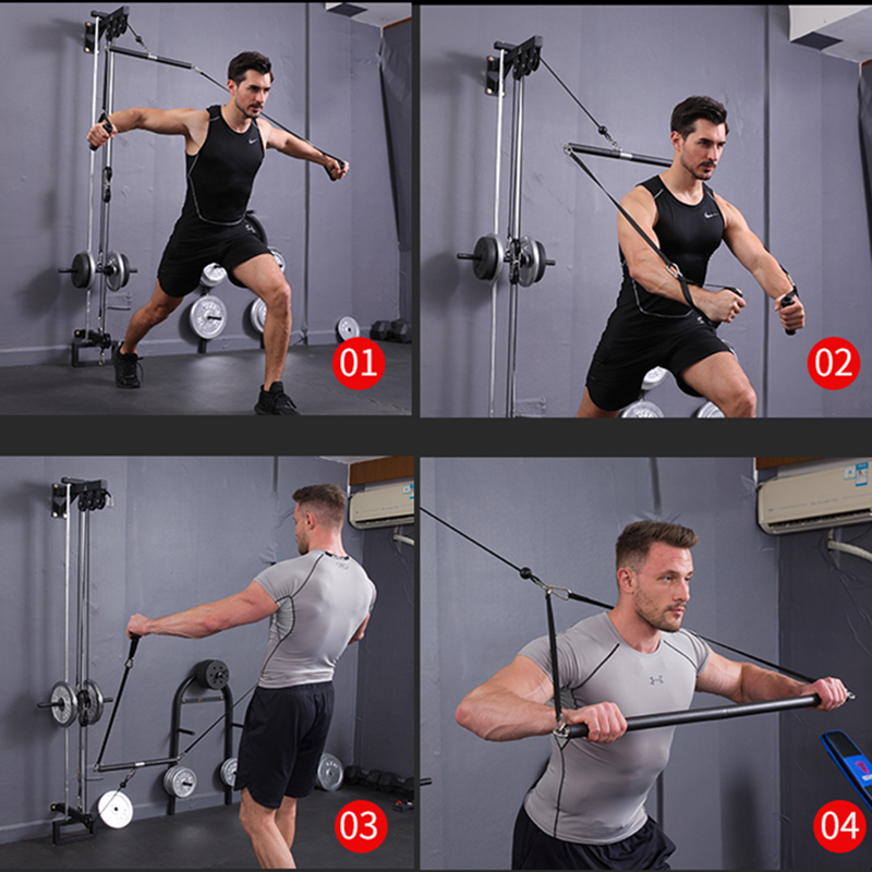 Fitness Bizeps Trizeps Zurück Blaster Seil LAT ziehen Nieder Bar Brust Muskel trainieren Griff Rudern Griff DIY Rolle Kabel Aufsätze