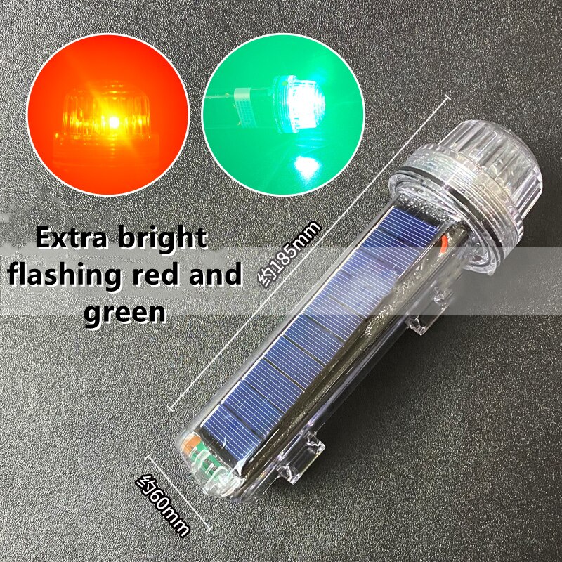 Solar- angetrieben Netz markieren Licht Wasserdichte Anker Licht Boje Signal Licht Blinkt Torpedo Warnung Licht Marine Navigation Licht: extra hell 8000m