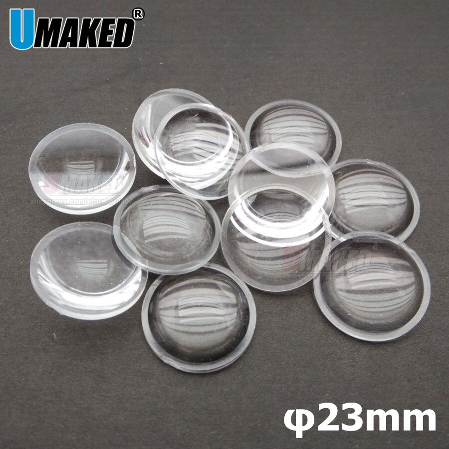 23 Mm Led Lens Semi-Cirkel Plano-Convex Led Lenzen Optic Lens Grade Pmma Glad Gezicht Voor Lens reflector