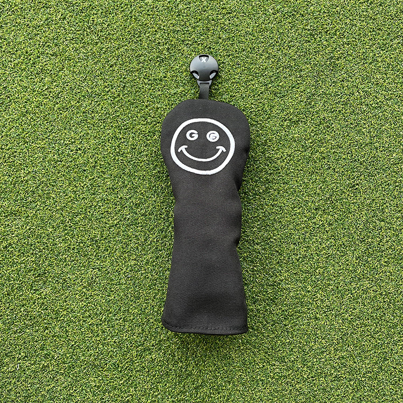 Smile golfklubba  #1 #3 #5 trähuvudskydd driver fairway woods skydd putterhuvudskydd: Ljusgul
