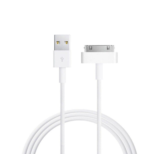Nyfundas-cabo carregador usb de 30 pinos para apple iphone, carregador para iphone 4, 3 peças, 3gs, ipod nano, ipad 2, 3, iphone 4, 4s, 1m: 1PCS